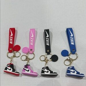 Nike Sneaker Keychain Collection - Red, Pink, Black, Blue (Pick 1) 1st Pick